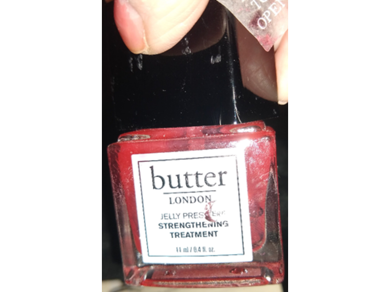 Butter London Jelly Preserve Strengthening Treatment, Strawberry Rhubarb, 0.4 fl oz/11 mL