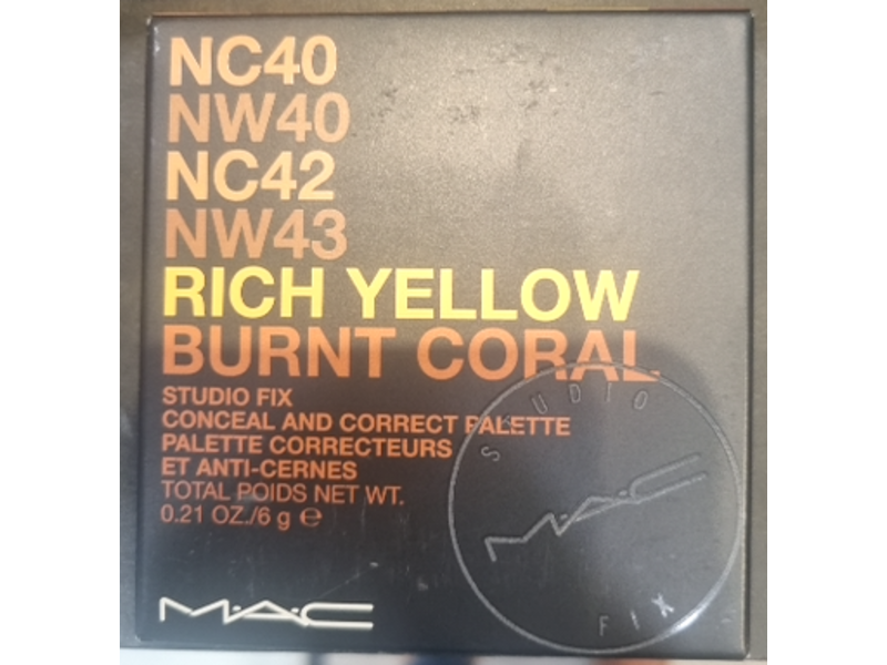 M.A.C Studio Fix Conceal & Correct Palette, Medium Deep, 0.21 oz/6 g