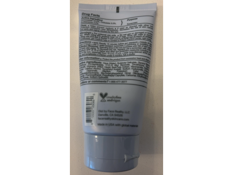 Face Reality Sunscreen, SPF 30, 2. fl oz/60 mL
