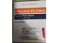 Sola Pharmaceuticals Lidocaine 4% Topical Pain Patch, 30 Count - Image 3