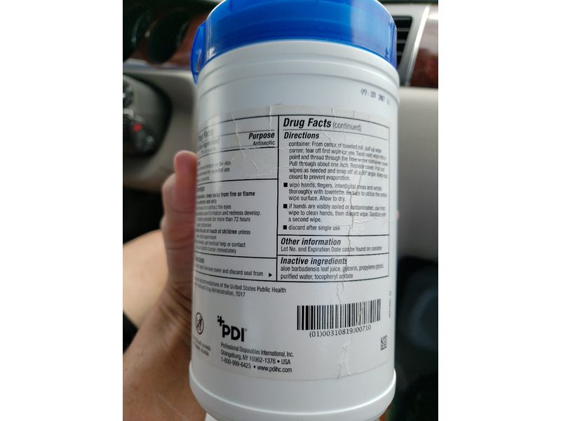 PDI Sani-Hands Instant Hand Sanitizing Wipes, 135 Count