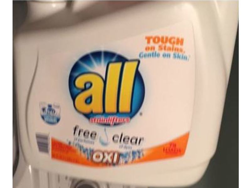 All Stainlifters Oxi Laundry Detergent, Free & Clear, 103 Loads, 184.5 fl oz/5.45 L