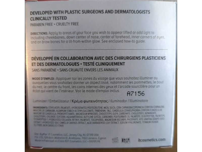 It Hello Light Anti - Aging Radiance Creme Luminizer, 0.23 oz/6.53 g