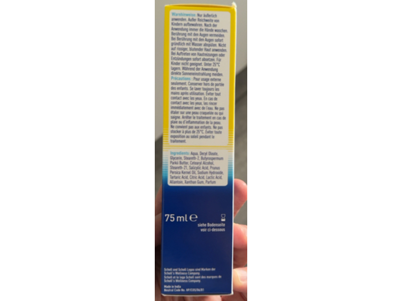 Scholl Anti-Callus Intensive Foot Cream, 75 mL