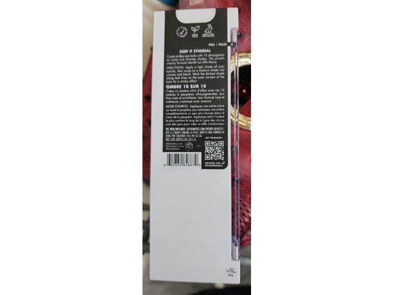 e.l.f. Perfect 10 Eyeshadow Palette, Keep It Ethereal, 0.42 oz/13 g