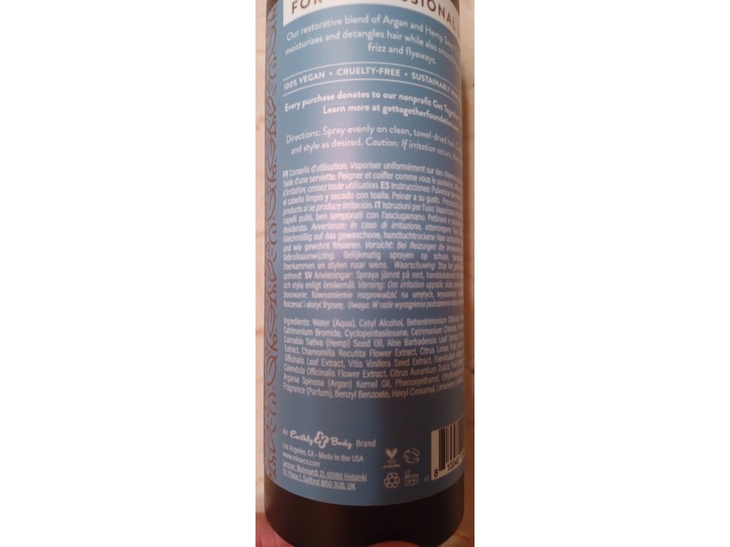 MKS Eco X Fine Hair Leave-In & Detangler, Light Breeeze Scent, 10 fl oz/296 mL