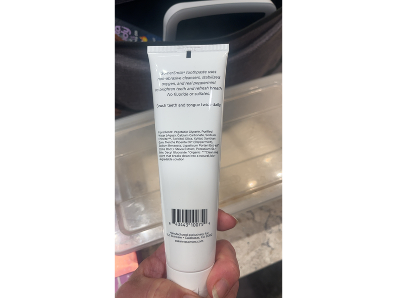 Somersmile Fluoride-Free Toothpaste, Peppermint, 5 oz/142 g