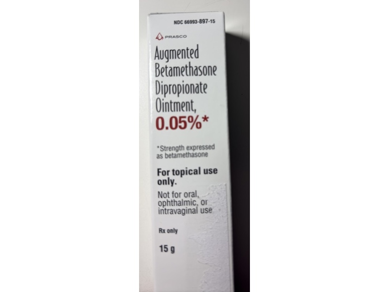 Augmented Betamethasone Dipropionate Ointment 0.05%, 15 g, Prasco (Rx)