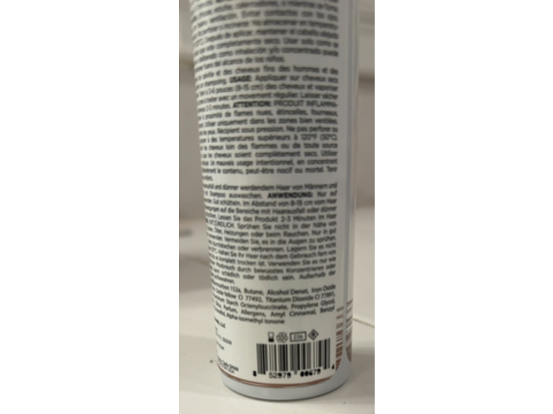 Keratherapy Fiber Hair Thickener Spray, Light Brown, 4 fl oz/140 mL