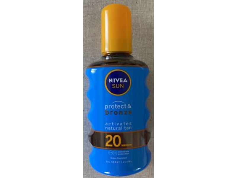 Nivea Protect & Bronze Oil Spray, SPF 20, 200 mL