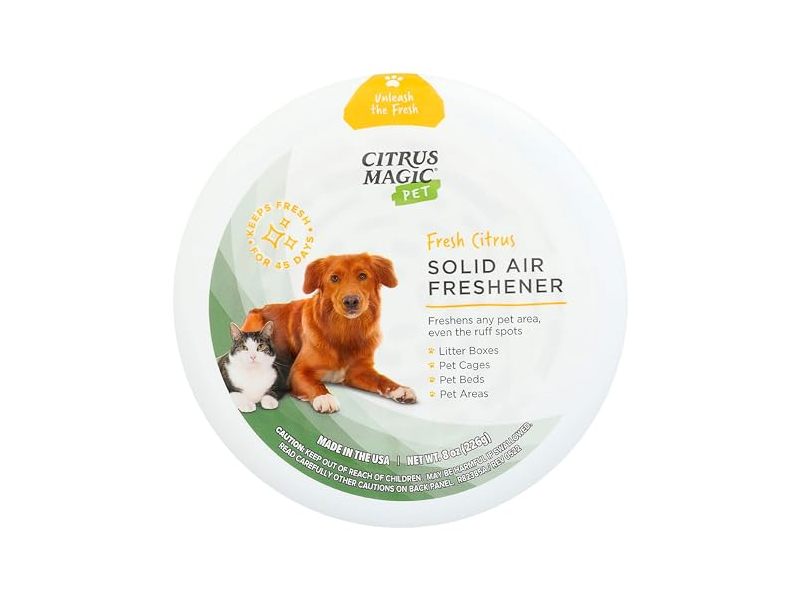 Citrus Magic Pet Solid Air Freshener, Fresh Citrus, 8 oz/226 g