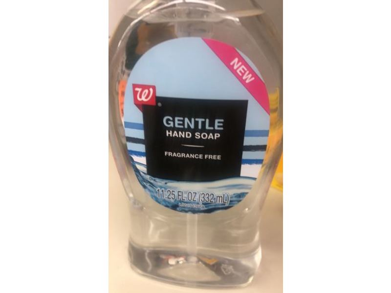 Walgreens Gentle Hand Soap, Fragrance Free, 11.25 fl oz/332 mL