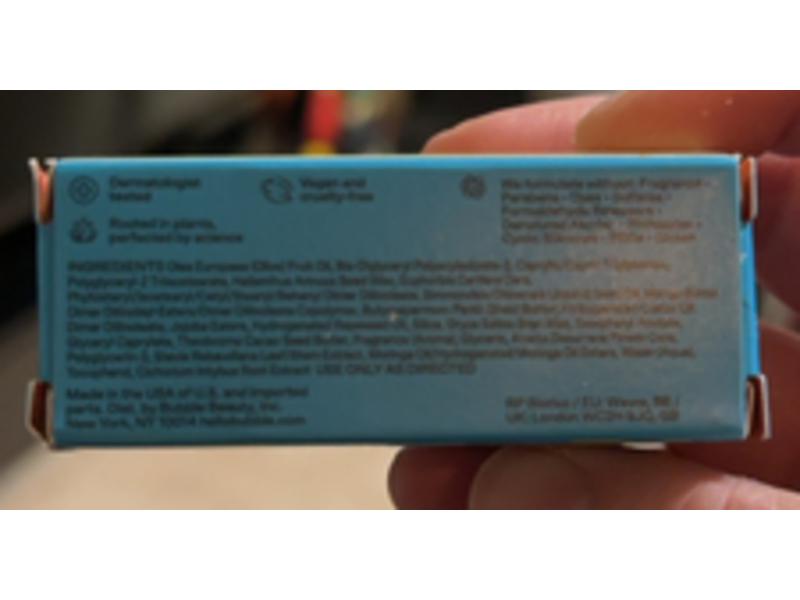 Bubble Tell All Lip Balm, Mint Message, 0.15 oz/4.4 g