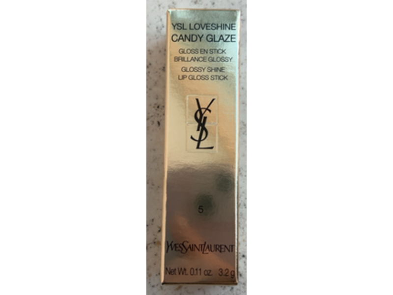 Yves Saint Laurent Loveshine Candy Glaze Glossy Shine Lip Gloss Stick, 5 Pink Satisfaction, 0.11 oz/3.2 g