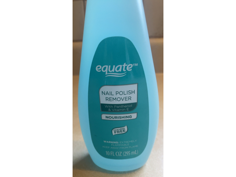 Equate Nourishing Nail Polish Remover, Panthenol & Vitamin E, 10 fl oz/295 mL