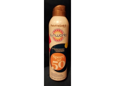 Fruit Of The Earth Sunworks Sport, SPF 50, 5.5 fl oz/156 g
