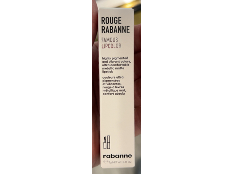 Rabanne Famous Lipcolor, Blossom 003, 0.11 oz/3 g