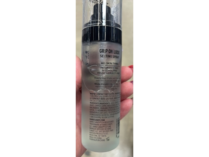 Hard Candy Grip On Lock Setting Spray, Major Hydration, 3.4 fl oz/100 mL