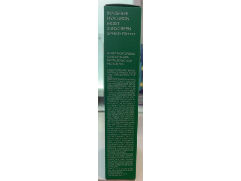 Innisfree Hydrate Moist Sunscreen, SPF 50+ PA++++, 1.69 fl oz/50 mL