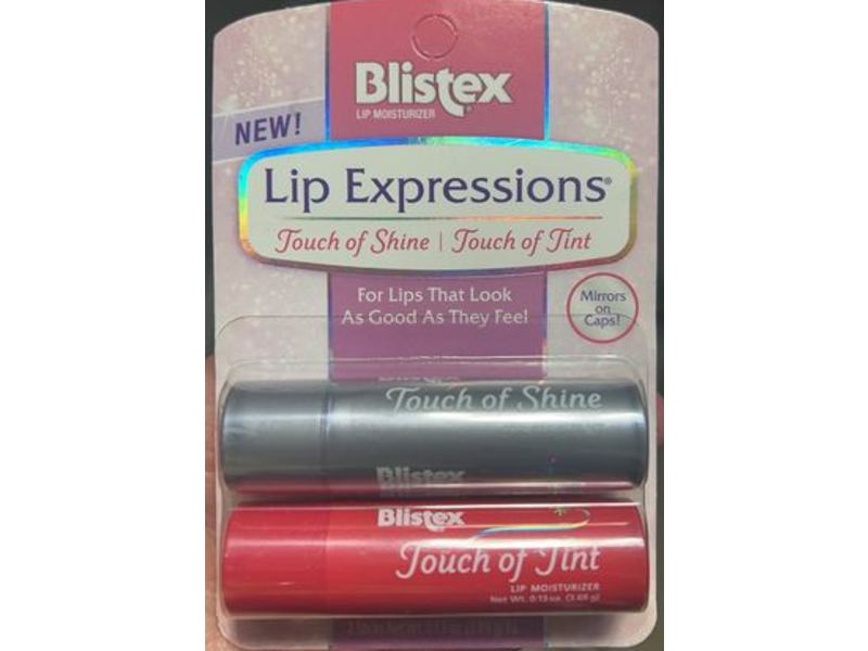 Blistex Lip Expressions, Touch of Shine, Touch Of Tint, 0.13 oz/3.69 g