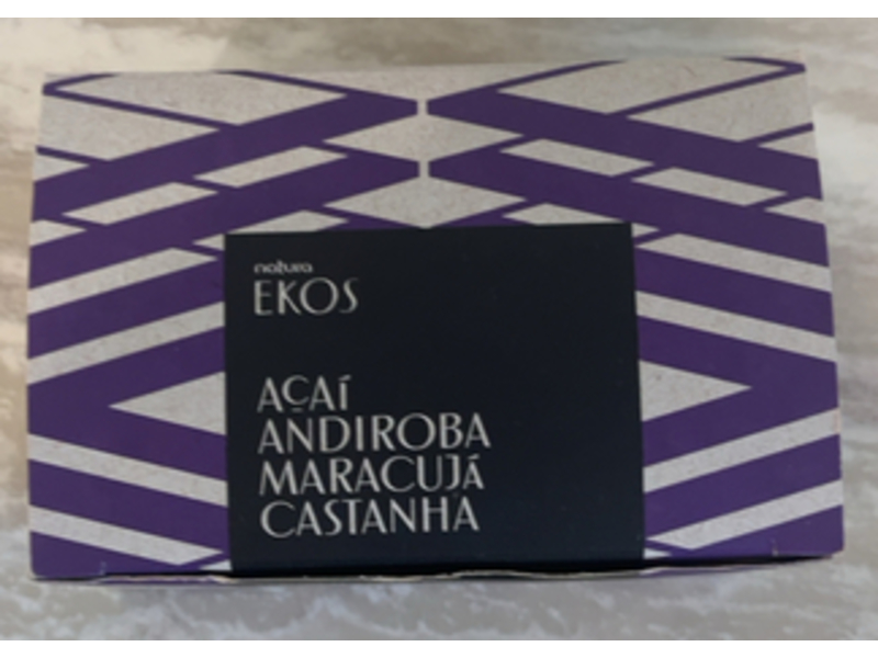 Natura Ekos Bar Soap, Acai, Andiroba, Chestnut & Passion Fruit, 3.52 oz/100 g, 4 Count