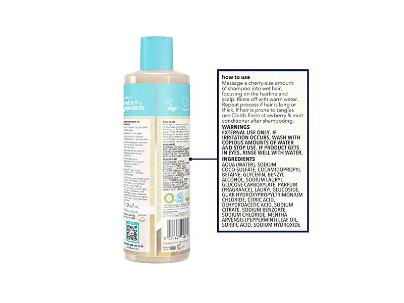 Childs Farm Shampoo, Strawberry & Mint, 16.9 fl oz