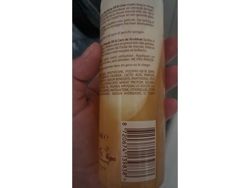 Kruidvat Oil& Care Marula Anti-Klit Spray, 250 mL