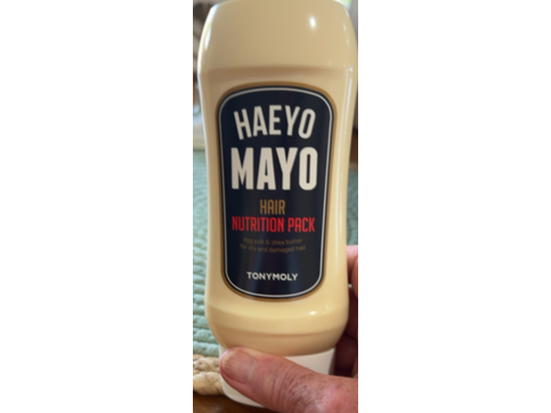 TonyMoly Haeyo Mayo Hair Conditioner Mask, Egg Yolk & Shea Butter, 8.45 fl oz/250 mL