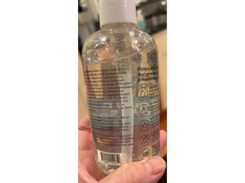 Clean Revolution Liquid Gel Hand Soap, 8 oz/237 mL