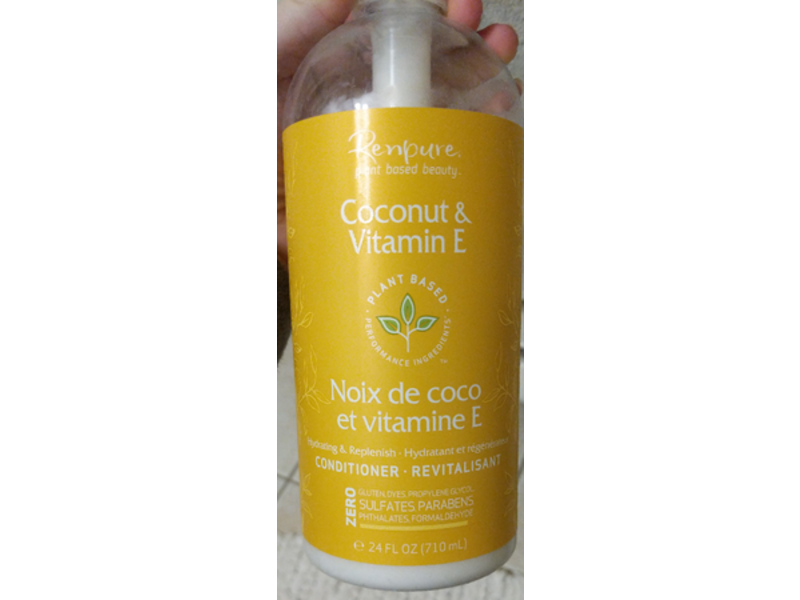 Renpure Hydrate + Replenish Leave-In Conditioner, 24 fl oz/710 mL