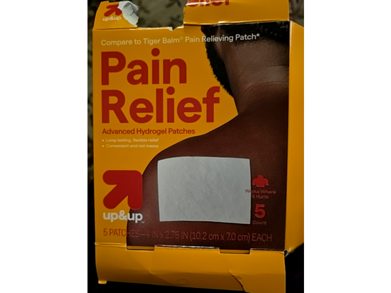 Up&Up Pain Relief Advanced Hydrogel Patch, 5 Count