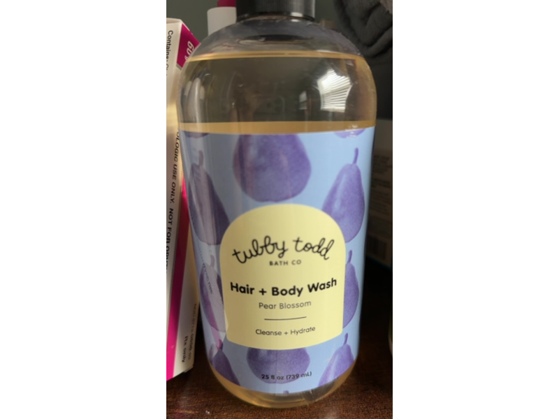 Tubby Todd Hair + Body Wash, Pear Blossom, 25 fl oz/739 mL