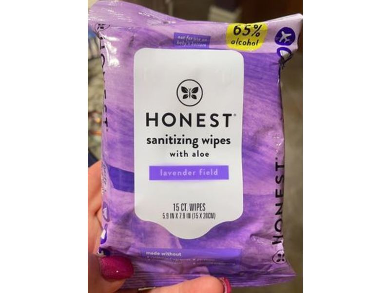 The Honest Company Sanitizing Wipes, Lavender Field, 15 Count