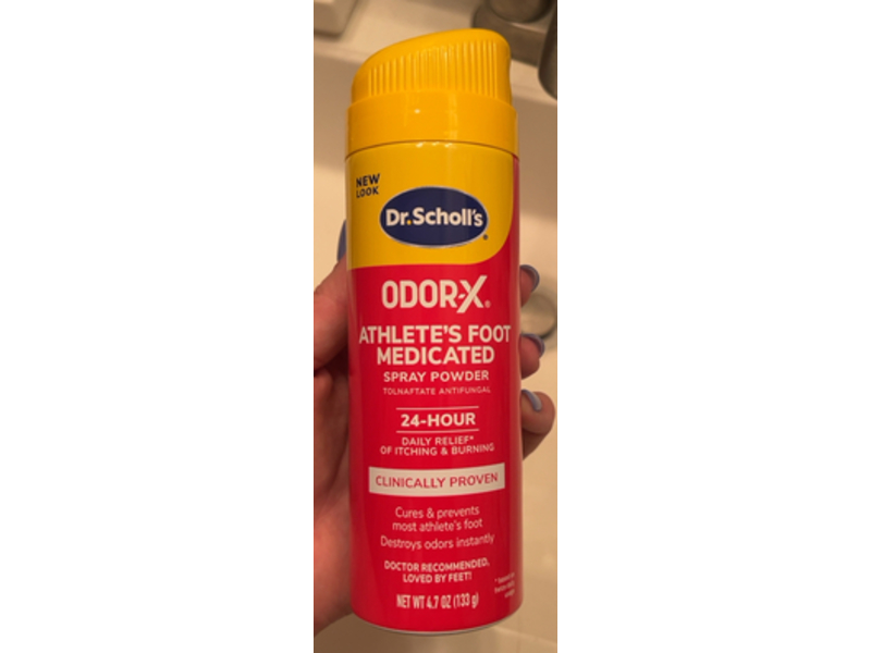 Dr. Scholl's Odor-X Athlete's Foot Medicated Spray Powder, 4.7 oz/133 g
