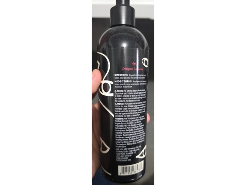 Pure Romance Nourishing Body Lotion, Dirty French, Wild Orchid & Vanilla Musk, 12 fl oz/355 mL