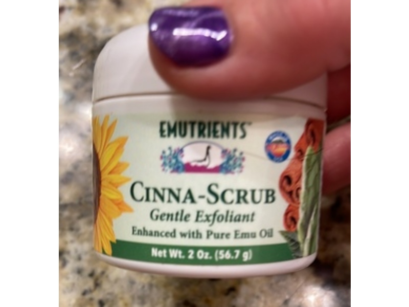 Emutrients Cinna-Scrub Gentle Exfoliant, Pure Emu Oil, 2 oz/56.7 g