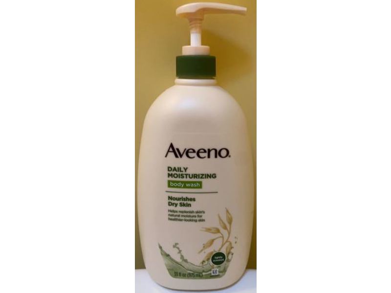 Aveeno Daily Moisturizing Body Wash, Lightly Scented, 33 fl oz/975 mL