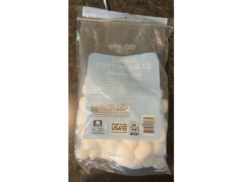 Equate Beauty Jumbo Cotton Balls, 200 Count