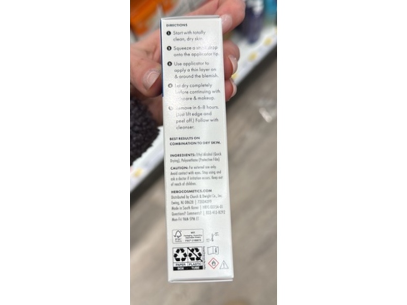 Hero Mighty Shield Invisible Blemish Protectant, 0.34 fl oz/10 mL