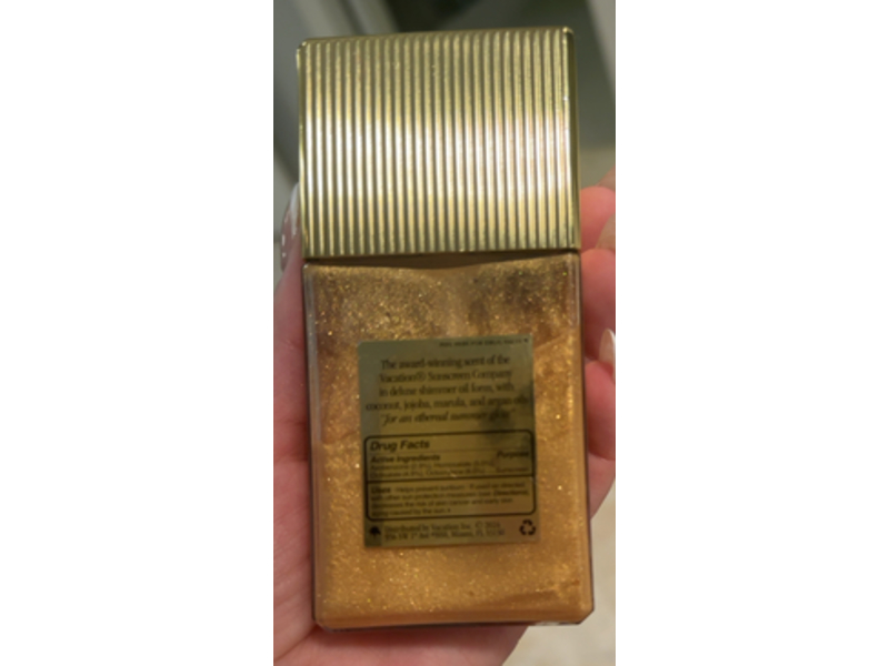 Vacation Sunscreen Shimmer Oil, SPF 30, 2.9 fl oz/86 mL