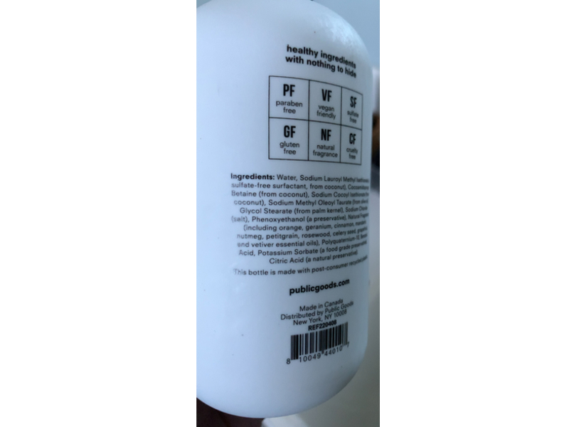 Public Goods Shampoo, 12 fl oz