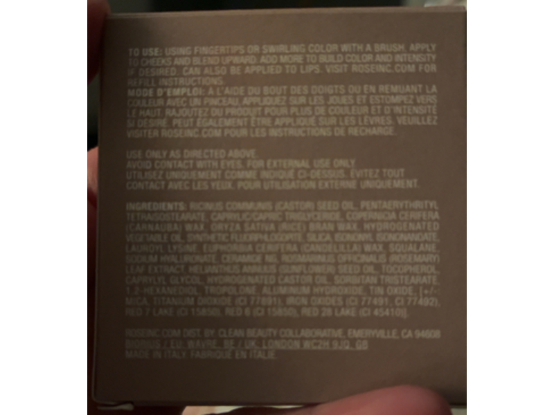 Rose Inc Blush Divine Radiant Lip & Cheek Color, Camellia, 0.15 oz/4.5 g