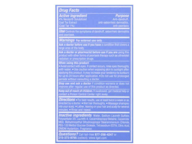 Neutrogena T/Gel Therapeutic Shampoo, Extra Strength, 6 oz/177 mL