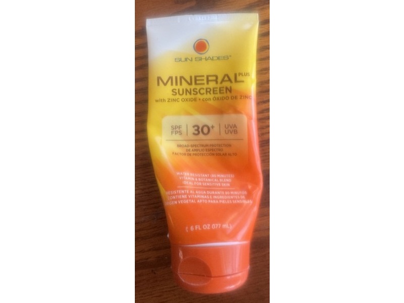 Melaleuca The Wellness Company Sun Shades Mineral Sunscreen, SPF 30+, 6 fl oz/177 mL