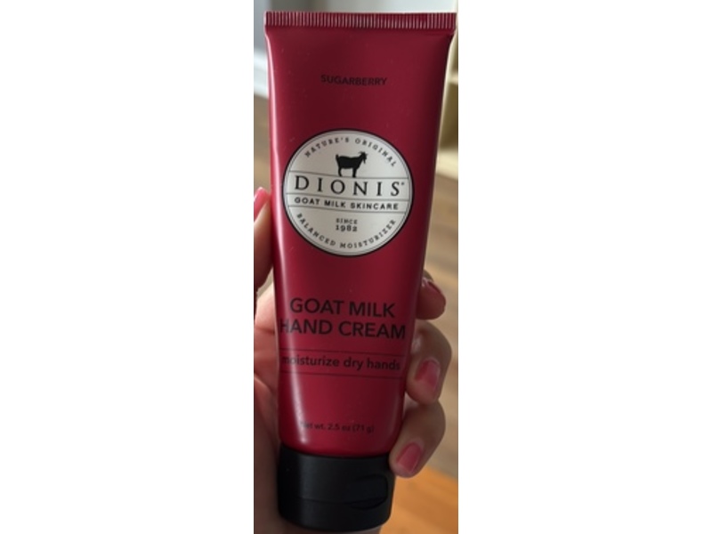 Dionis Goat Milk Skincare Hand Cream, Sugarberry, 2.5 oz/71 g