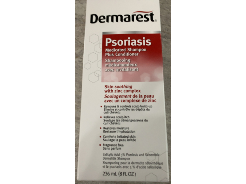 Dermarest Psoriasis Medicated Shampoo + Conditioner, 8 fl oz/236mL