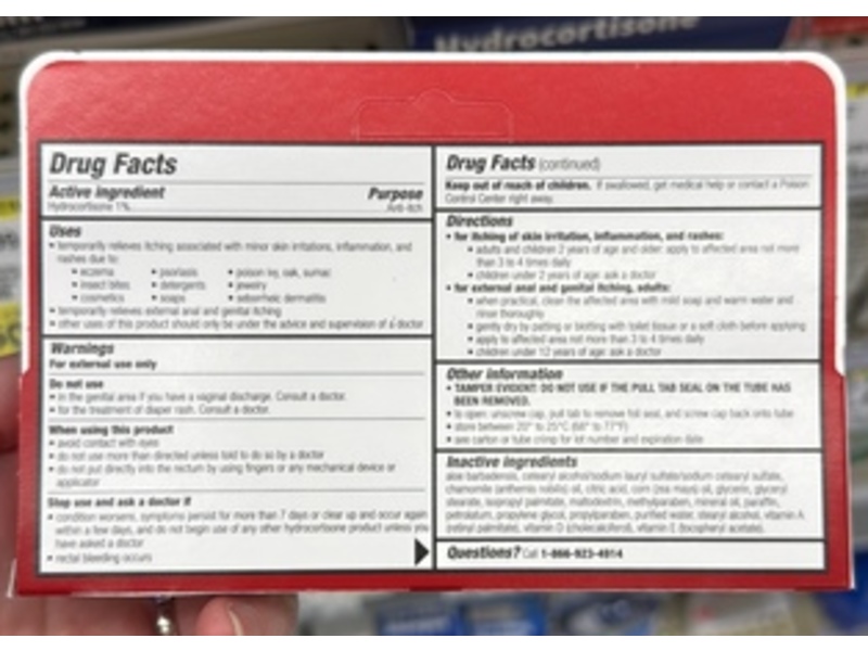 Walgreens Intensive Healing Hydrocortisone Anti-Itch Cream, 1 oz/28.4 g