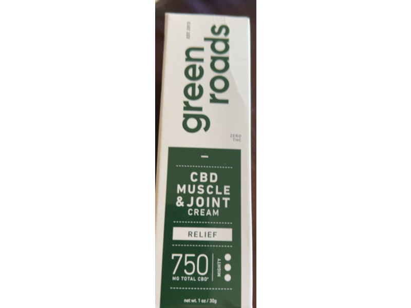 Green Roads CBD Muscle & Joint Cream, 1 fl oz/30 g