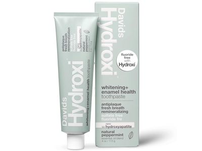 Davids Hydroxi Whitening + Enamel Health Toothpaste, Natural Peppermint, 4 oz/113 g