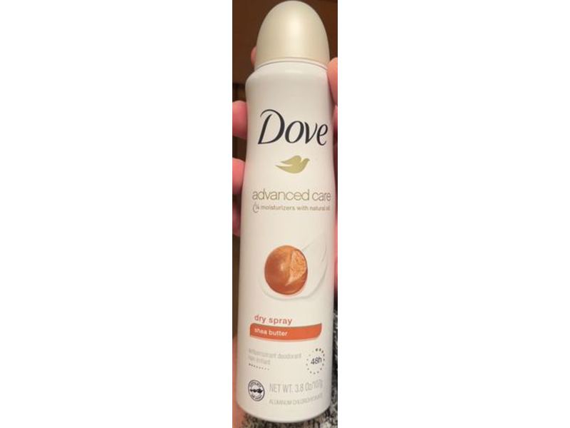 Dove Advanced Care Antiperspirant Deodorant, Dry Spray, Shea Butter, 3.8 oz